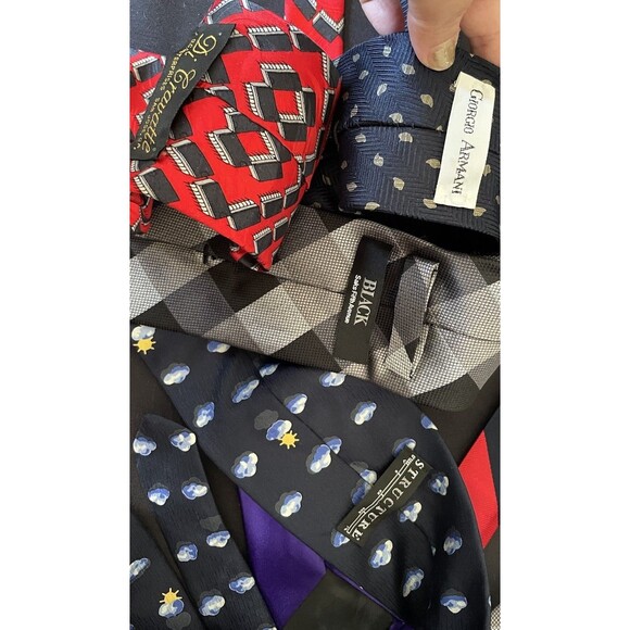 Assorted Bundle of 8 Silk Ties - Picture 3 of 3